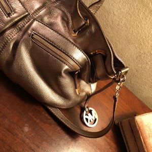 Gold MK lambskin bag